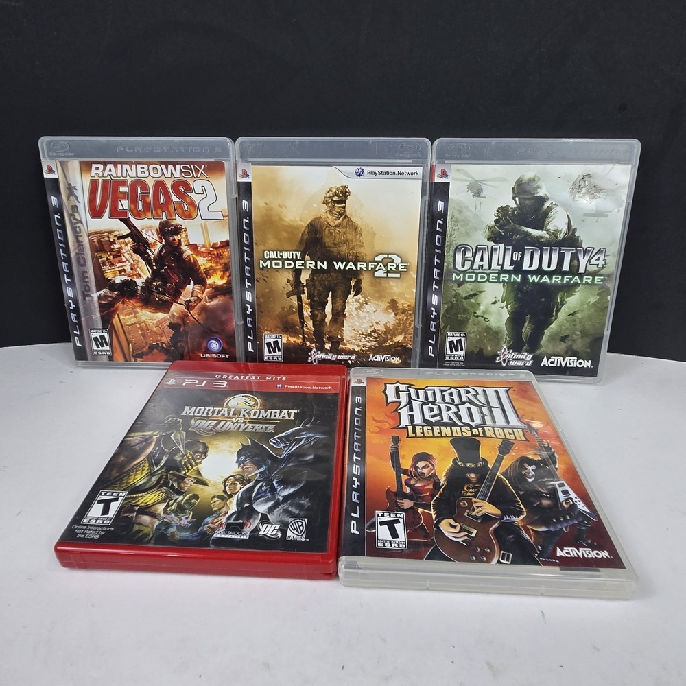 Lot of 5 PS3 PlayStation 3 Video Games with 4 of 5 CIB Titles In Description